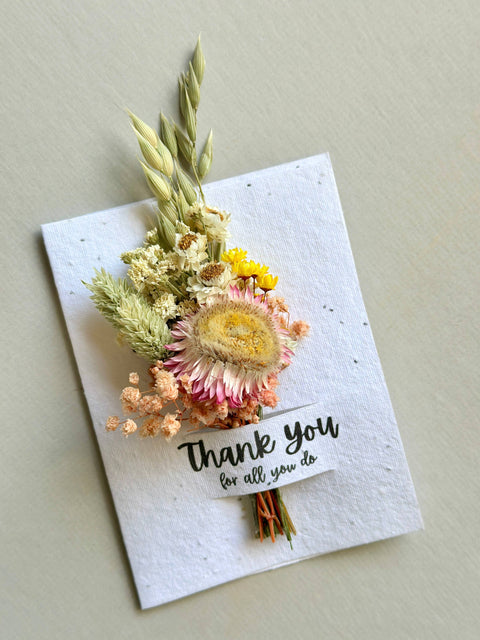 Wildflower Seed Card + Tiny Bouquet : With Love