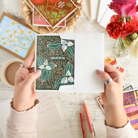 Grateful (Trillium) Card - Boxed Set of Six