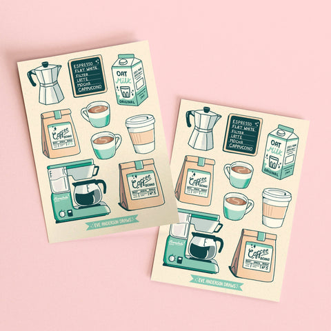 Coffee Sticker Sheet