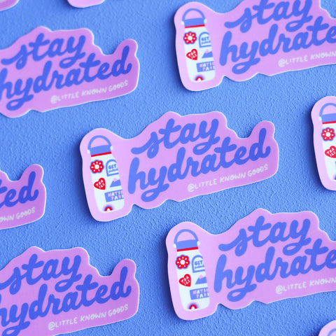 Stay Hydrated Water Bottle Sticker