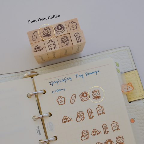 2jingis2jing - Mini Rubber Stamp: Luggage