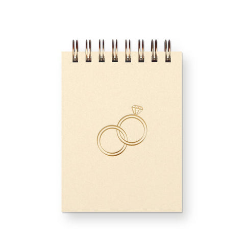 Wedding Rings Mini Jotter Notebook
