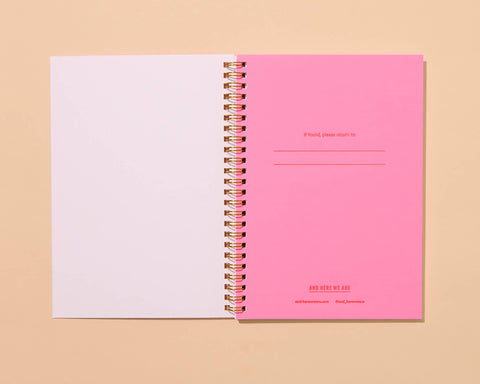 A5 Spiral Notebook—Letterpress Oyster