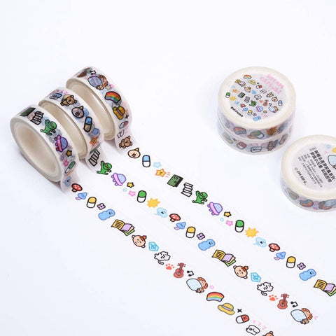 Kawaii Washi Tape: Dream Mini Emoji Scrapbook