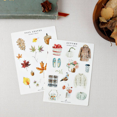 Autumn sticker sheets