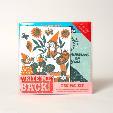 Strawberry + Crow Letter Writing Write Me Back Pen Pal Kit 