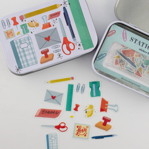 Stationery Lovers Washi Flake and Trinket Tin