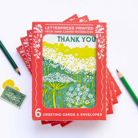 Queen Anne's Lace Thank You Card -Boxed Set of 6