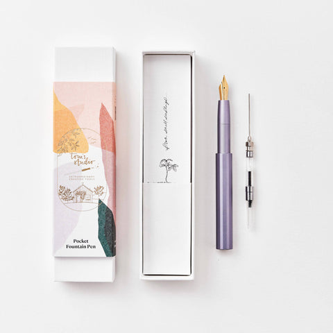 OPEN BOX - The Studio Pocket Fountain Pen 2.0: Ivy / Fine