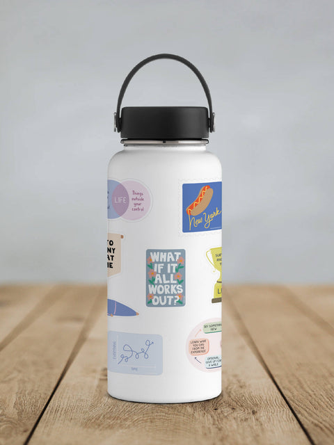 What If It All Works Out? Matte Vinyl Flower Sticker