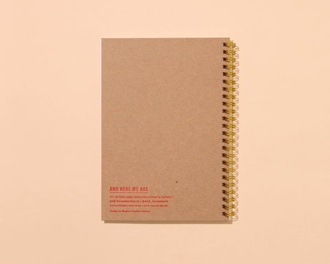 A5 Spiral Notebook—Letterpress Oyster
