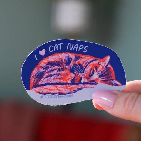 Cat Naps Cozy Sticker