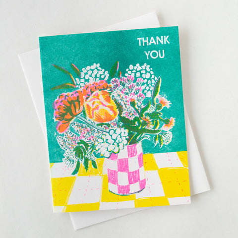 Thank You Risograph Card - Boxed Set of 6