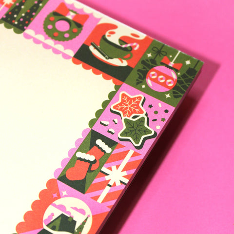 N"Jolly Holiday" Christmas Holiday Stationery Notepad