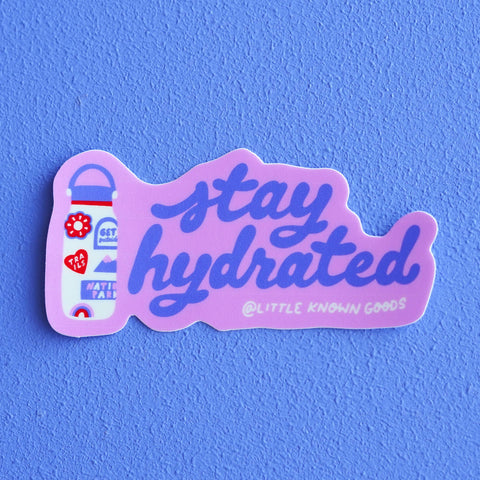 Stay Hydrated Water Bottle Sticker