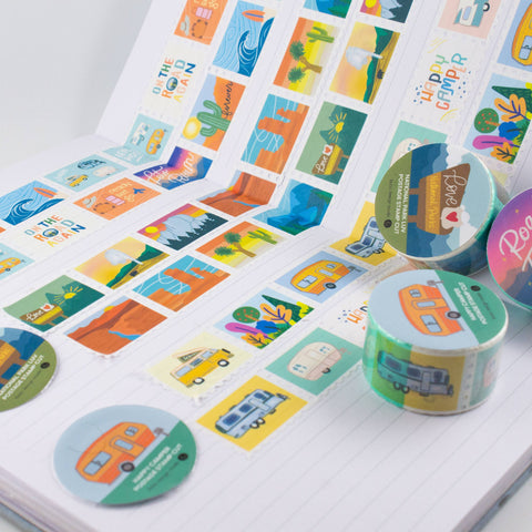 Happy Camper - Postage Stamp Washi Tape