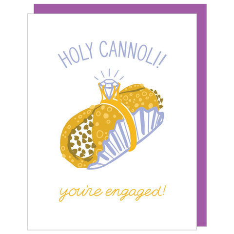 Cannoli Engagement Card