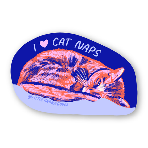 Cat Naps Cozy Sticker