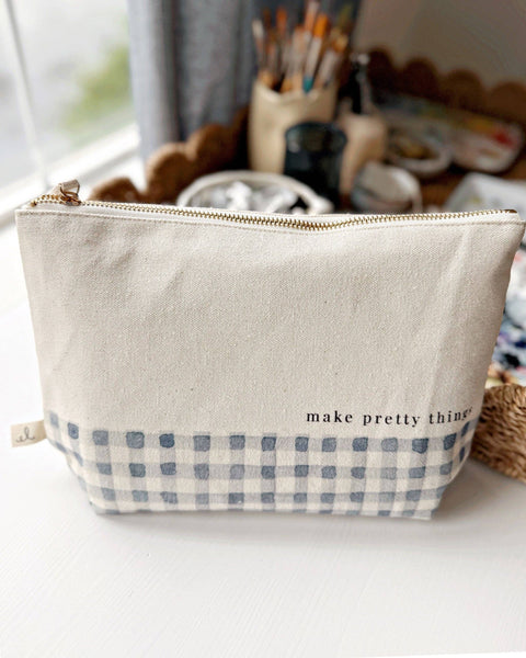 Canvas zipper pouch