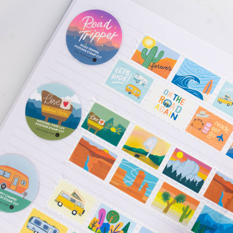 Happy Camper - Postage Stamp Washi Tape