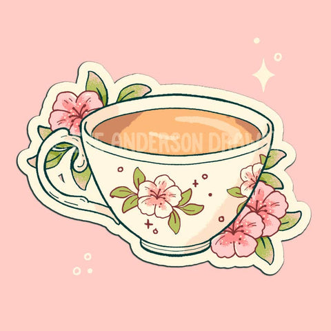 Tea Cup Sticker