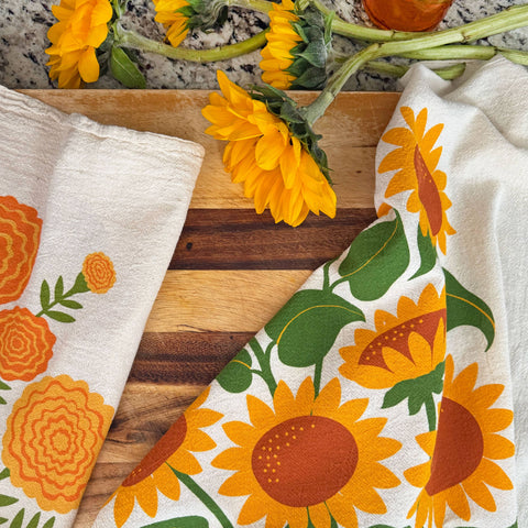 Sunflower Tea Towel