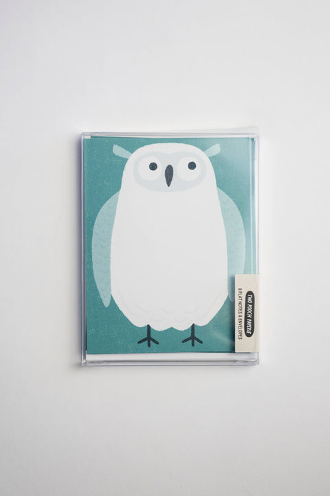 Owl Flat Note Stationery Set