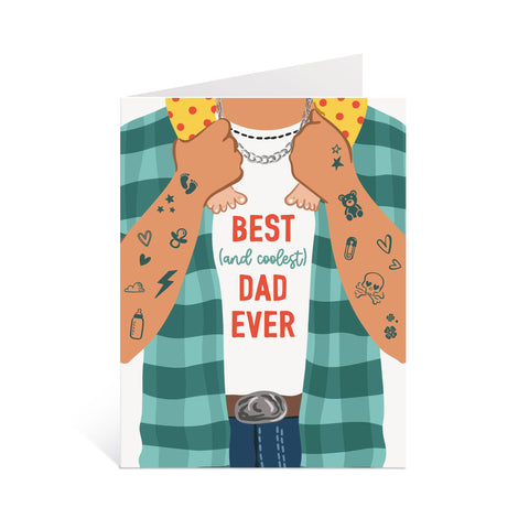 Best & Coolest Father's Day Card (A2)