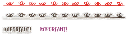 Dot Journaling Clear Silicone Stamp Set