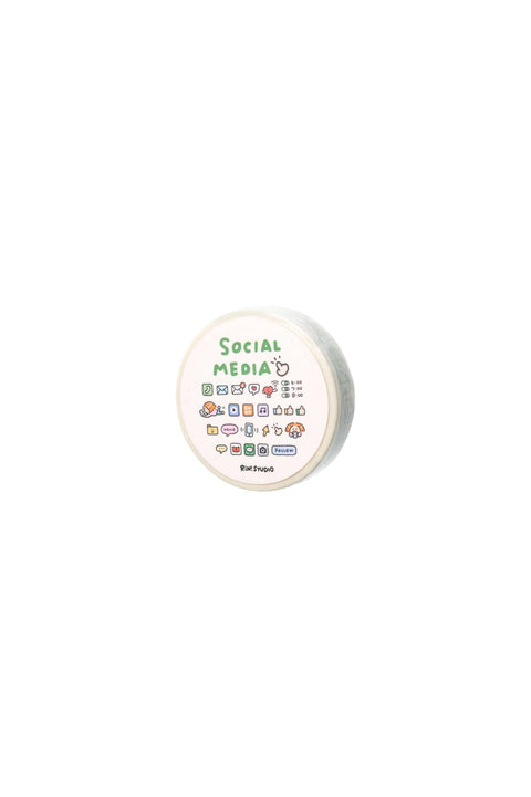 Social Media mini Washi Tape