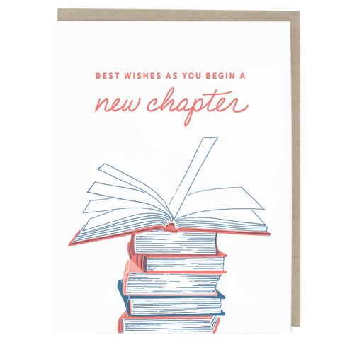 Stack of Books Congratulations Card