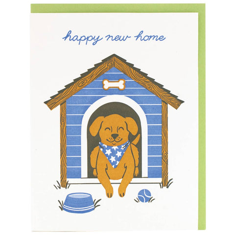 Dog House New Home Card