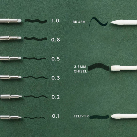 Tom's Studio - Lumos Tips (pack of 3): 3 x Brush Fibre Tip