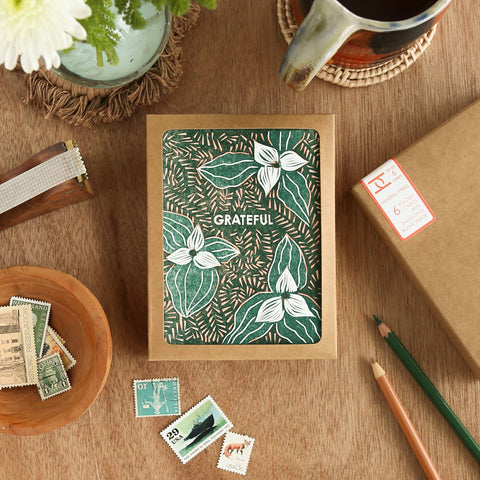 Grateful (Trillium) Card - Boxed Set of Six