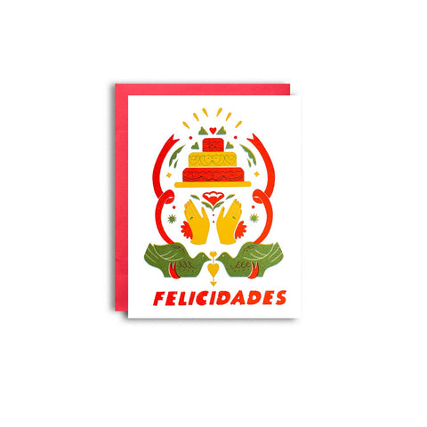 Felicidades Risograph Spanish Card