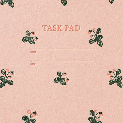 Strawberry Pattern Task Pad Notebook
