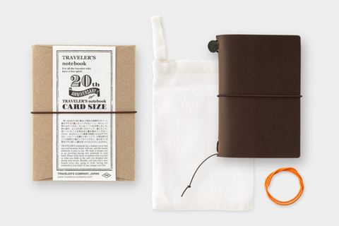 TRAVELER’S notebook Card Size 20th Anniversary Set