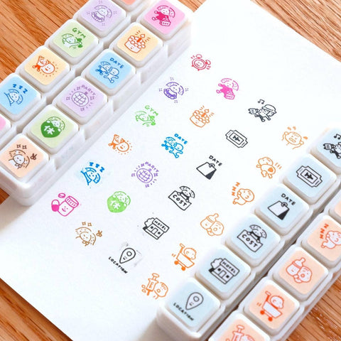Mini 6 in 1 stamps - Everyday