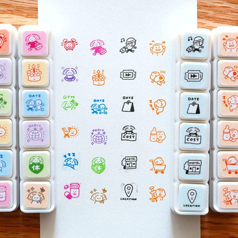 Mini 6 in 1 stamps - Everyday