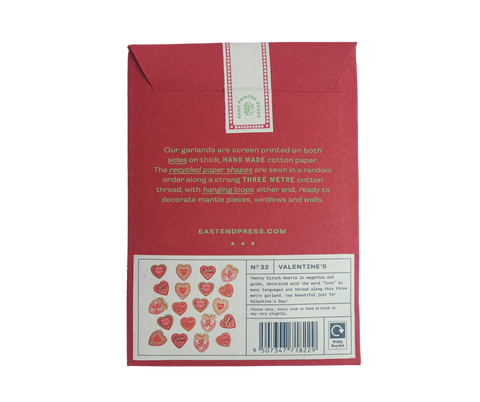 Valentine's Sewn Garland