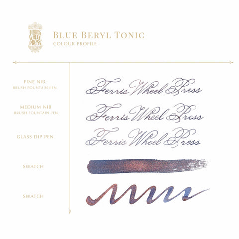 Blue Beryl Tonic - Fountain Pen Ink