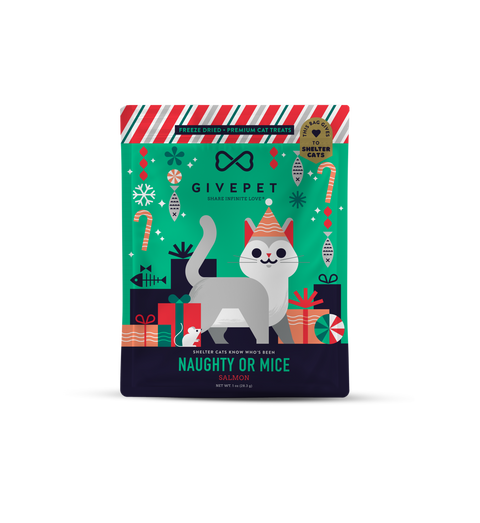 Naughty or Mice Freeze Dried Christmas Cat Treats 1oz