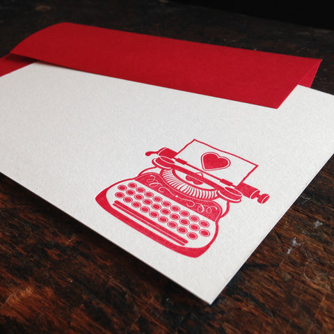 Typewriter Notecard