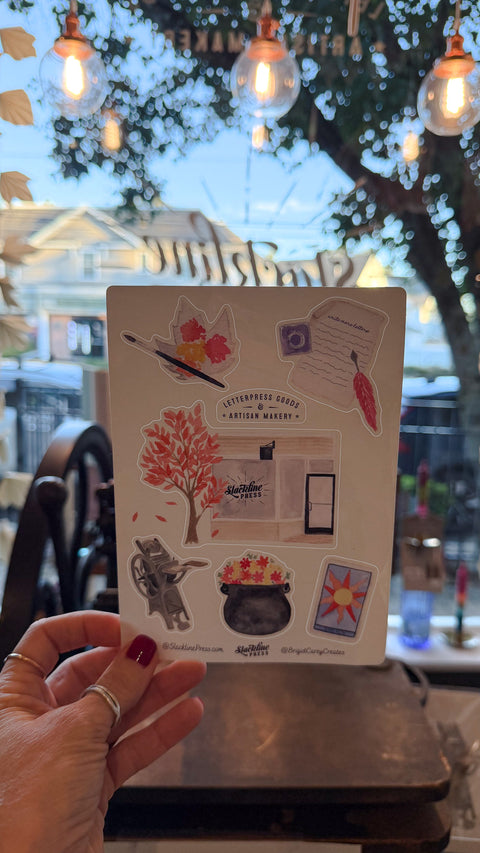 Slackline Sticker Sheet Fall