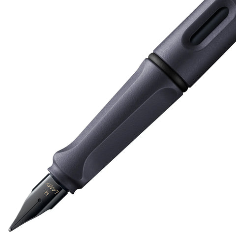 LAMY Safari Fountain Pen - Steel Black (Fine Nib)