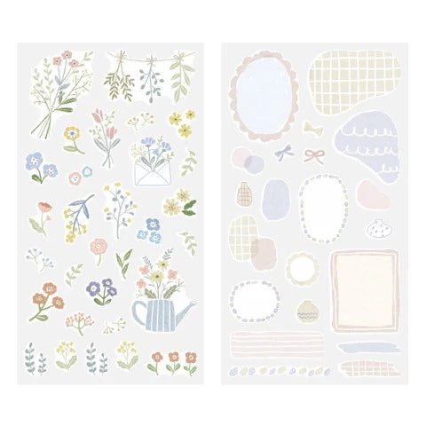 Midori Sticker Two Sheets (Flower)