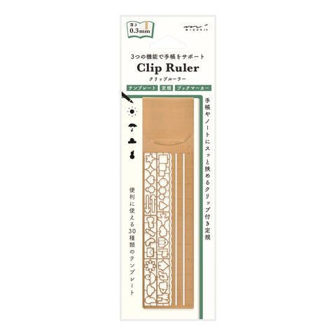 Midori CLIP RULER COPPER A