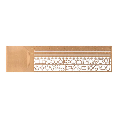 Midori CLIP RULER COPPER A
