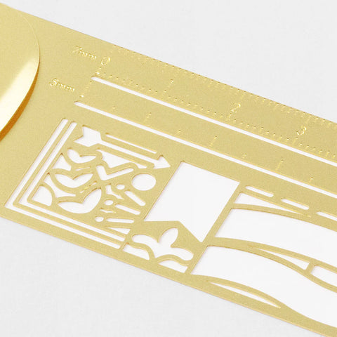 Midori CLIP RULER Decorative Pattern A