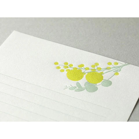 Letterpress Letter Set Lemon Bouquet